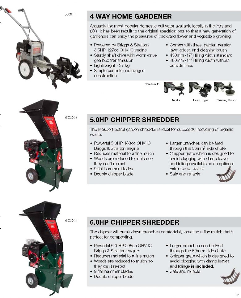 Masport Hoe & Shredders