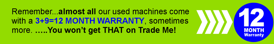 Used machinery warranty